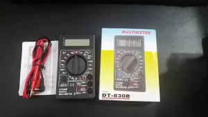 Máy Đo Vạn Năng Điện Tử DT830B Đo Điện Áp Xoay Chiều/một Chiều Ampe Kế Thiết Bị Kiểm Tra Mạch Điện Kèm Dây Đo Và Cáp Kết Nối Cho Việc Sửa Chữa Điện Tự Làm.