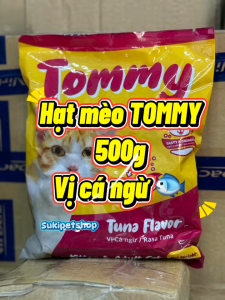 HẠT TOMMY - 500G - THỨC ĂN DÀNH CHO MÈO CON VÀ MÈO TRƯỞNG THÀNH GIÒN TAN NGON MIỆNG DỄ TIÊU HÓA - VỊ CÁ NGỪ