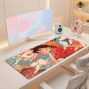 Bandai | One Piece Anime Mouse Pad Large Rubber Gaming Desk Mat With 2MM Lock Edge For Laptop