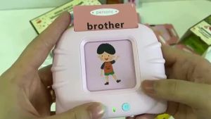 Máy đọc thẻ flashcard song ngữ Anh-Việt 112 thẻ(224 từ vựng) với 3 chế độ đọc kèm âm thanh phát nhạc tiếng anh giáo dục sớm cho bé