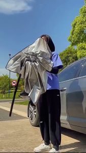 Ô Dù Cách Nhiệt Che Chắn Nắng Kính Lái Xe Dành Cho Ô Tô Xe Hơi Loại Cao Cấp Dùng Bên Trong Xe - Auto car