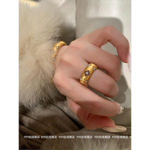 Retro Womens Ring Handcrafted Heavy Work Hollow out Design Fashionable Finger Ring High Quality Alloy Adjustable Size