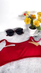 Tally 3139 Bra BH Wanita Baby Skin Kemben Seamless | Busa Tipis Cup B | Tanpa Kawat | Kait 3 | Size 34 - 40