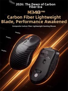 SiliconPower | High-end Carbon Fiber Wireless Bluetooth Lightweight Mouse for Gaming Office Laptop Use