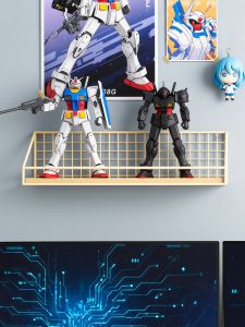 Wall-mounted Display Shelf for Collectibles No Drilling Required