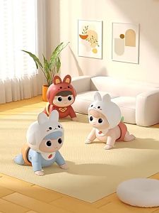 Mainan Bayi Crawling Doll Mainan Bayi Balita Boneka Merangkak Dengan Musik