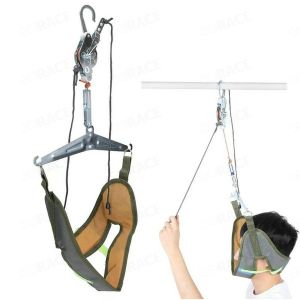 เครื่องยืดกระดูกคอ เก้าอี้ดึงคอ เครื่องดึงคอ สำหรับโรค ปวดคอ หมอนรองกระดูกคอเสื่อม กระดูกคอเสื่อม เครื่องดึงคอแบบนั่ง