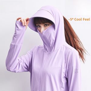 TUCANO UPF50+ UV Protection Ice Silk Outdoor Clothing Breathable Lightweight Quick Dry Men Women Summer Sun Protectionwear