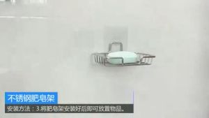 Khay đựng xà bông xà phòng inox dán tường cứng cáp chịu lực