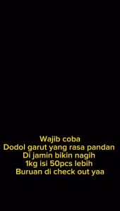 Dodol garut asli 1kg rasa pandan original makanan hits camilan snack oleh oleh khas garut