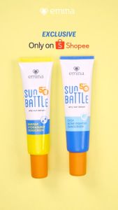 [NEW! MUST HAVE] Emina Sun Battle Spf 50 Pa++++ Cica Acne Fighter Sunscreen 30ml