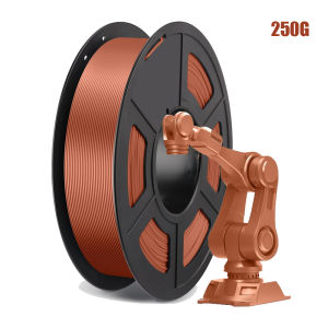 Silk PLA 3D Printer Filament 1.75mm Shiny Clog-Free Metallic Texture ±0.02mm 250g Copper Color for DIY Crafts And Modeling