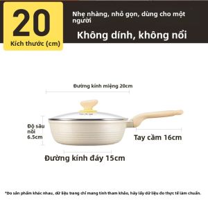 Cooker King | Chảo Dẹt Không Dính Không Bẩn cho Nấu Ăn tại Nhà Phù hợp với Bếp Từ và Bếp Gas