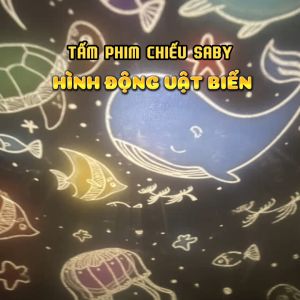 Tấm phim chiếu Saby hình động vật biểnđại dương cho đèn ngủ chiếu sao Saby Dreamz và Saby Stories hình chiếu dành cho đèn chiếu sao đèn ngủ cho bé