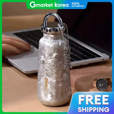 Bình giữ nhiệt mini Titanium Pure Oval 300ml quà tặng cao cấp chất liệu titan nguyên chất giữ