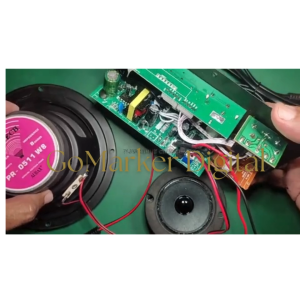 GO TaffSTUDIO D10 Amplifier Mini Bass 12 Volt Bluetooth Siap Pakai Full Bass Subwoofer LCD