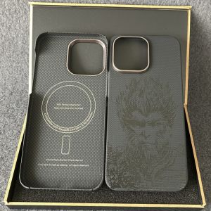 เคสโทรศัพท์แบบบางเฉียบด้วยคาร์บอนไฟเบอร์ Kevlar สำหรับ iPhone 16 pro Max ดูดซับแม่เหล็กแบบเต็มจอ Apple 15 ป้องกันการตกหล่น