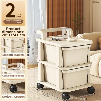 NIFENG | Mobile Multilayer Drawers Storage Push Cart