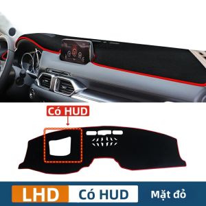 Tấm Che Nắng Taplo Mazda CX-5 CX5 KF 2017-2024 Chống Trơn Trượt Phụ Kiện Nội Thất Ô Tô Chất Liệu Polyester Bảo Vệ Bảng Điều Khiển