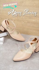 SEIS Agnes Sepatu Mules Wanita | Sepatu Heels Wanita Hak 5 cm