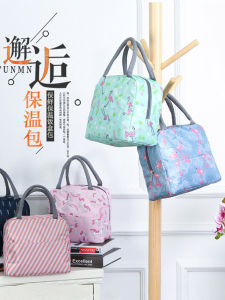 Portable Insulated Lunch Box Bag Student Dedicated Food Delivery Waterproof Oil-resistant Bento Bag Large Capacity Handheld Lunch Bag