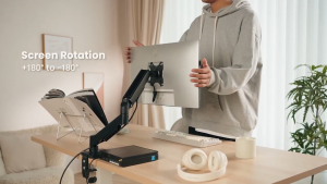 KAMPEON Monitor stand dual monitor mount for desk monitor riser portable monitor arm desk mount monitor table riser
