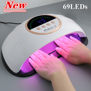 Large Space New 69LEDS Professional UV LED Nail Dryer Lamp for Drying All Nail Gel Polish Lamp for Manicure with Infrared Sensor