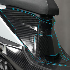 Nhãn Dán Bảo Vệ Xe Máy SYM MMBCU từ Sợi Carbon & PVC