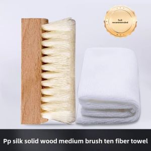 Soft Bristle Wood Brush for Cleaning Shoes And Clothes No Damage Hard Bristle Home Cleaning Tool Shoe Brush Combo by Xianer