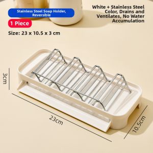 RNOCADA | Stainless Steel Large Soap Dish Tray for Bathroom