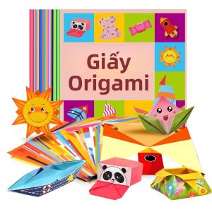 Bộ Giấy Origami Sáng Tạo Với 54 Tờ Giấy Hai Mặt Và Sách Hướng Dẫn Cho Các Dự Án Nghệ Thuật Và Thủ Công Tự Làm