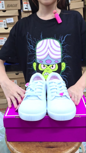 [ฟรีเทปลบคำผิดและถุงเท้า]รองเท้าพละ Gerry Gang (PK888) พื้นชมพูสุดคิ้วท์ ถูกใจเด็กหญิง