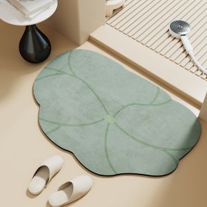 VIKAMA Bathroom Mat Super Absorbent Non-Slip Quick-Drying Ideal for Bathroom Entrances and Toilet Entrances floor
