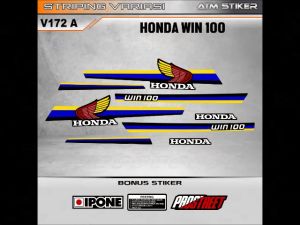Stiker striping variasi honda win 100