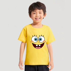 Cotton Cartoon Short Sleeve T-Shirt Childrens Sportswear Baby Clothes Boys Girls Kids Summer Sweat Absorbent round Neck Tee