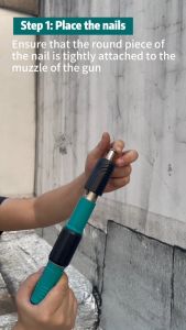 Nail Puncher Gun Nail Guns Concrete Steel Wall Anchor Wire Slotting Device Decoration Power Tools