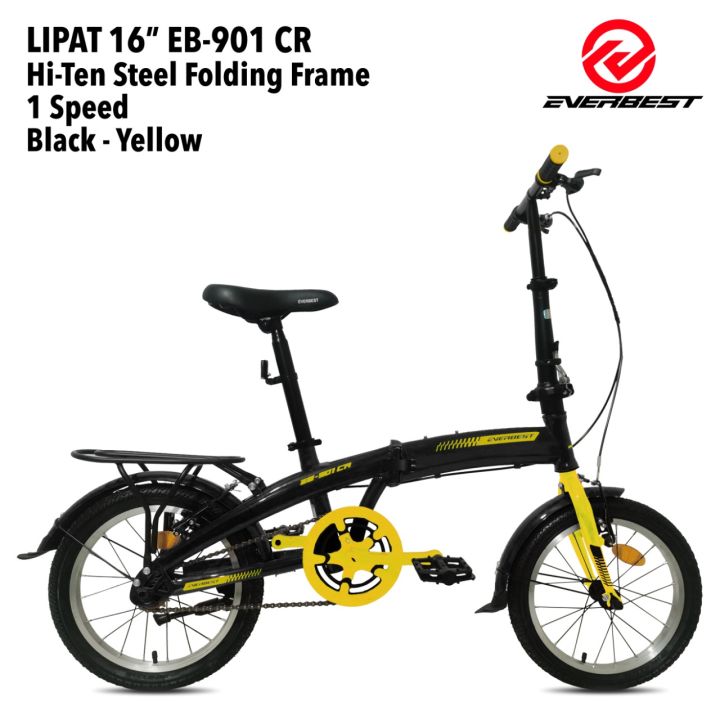 sepeda lipat 16inc merk everbest seri 901 speed rem vbrake