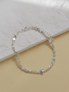 Fashionable Layered Metal Heart Bracelet Elegant Silver Dust Design Unique Korean Style Womens Jewelry Accessory Fresh Arrival