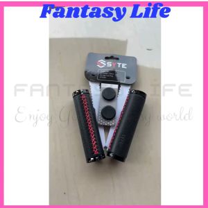 Fantasy Hand grip sarung stang SYTE type E336 bahan kulit model 2 lock sepeda BMX MTB lipat fixie SEPASANG
