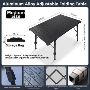 Hewolf | Portable Camping Table and Chair Combo