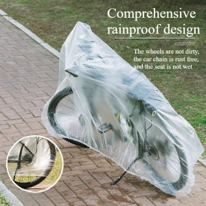 5PCS/set Disposable transparent bicycle cover mountain bike full set rain cover 5PCS/set electric bike rain cover dust cover