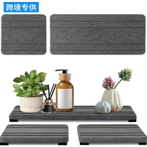 3 Piece Set Kitchen Bathroom Sink Faucet Absorbent Quick Dry Soap Tray Silica Gel Soil Drain Mat Non Slip Pad Home Use