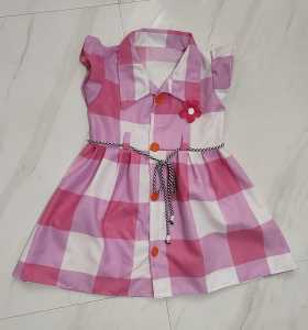 PROMO SYANTIK Dress anak 1 2 tahun baju anak cewek perempuan kancing / pilih warna