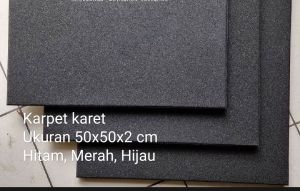 Karpet Karet Flexillis Flooring Rubber Mat Gym Home GymStudio GymProfesional GymPlayground Puzzle Fitnes Ukuran 50x50x2 cm