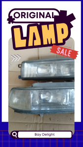 【100% JAPAN Original】Honda Vigor CB5 1991 Front Headlight Lamp Head Lamp 车头灯 Lampu Hadapan