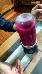 Máy Xay Sinh Tố Juicing Cup 300ML Cầm Tay 6 Lưỡi 2 Cối - Sử Dụng Pin Sạc Cổng USB Siêu Tiện Lợi