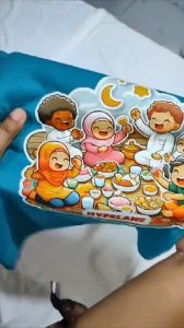 Baju Kaos Setelan Lebaran Anak Laki-Laki Motif Anak Muslim Ramadhan Keren Usia 1 - 10 Tahun - DTF2