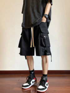 WUKONGYOUHUO | American Retro Multi-Pocket Casual Shorts