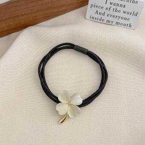 〔R〕Opal Metal Elegant Scrunchies Women Girls Elastic Hair Rubber Bands Accessories Tie Hair Ring Rope Holder Headdress Headwear