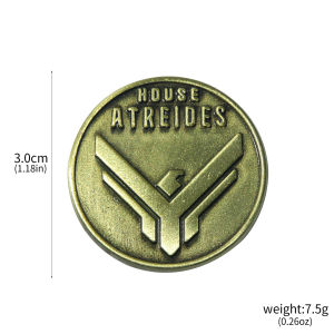 Movie Dune Brooch House Atreides Circle Eagle Pins Vintage Metal Badge for Men Woman Clothing Backpack Accessories